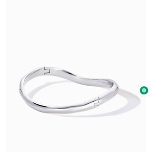 Stella & Dot sculpted silver bracelet